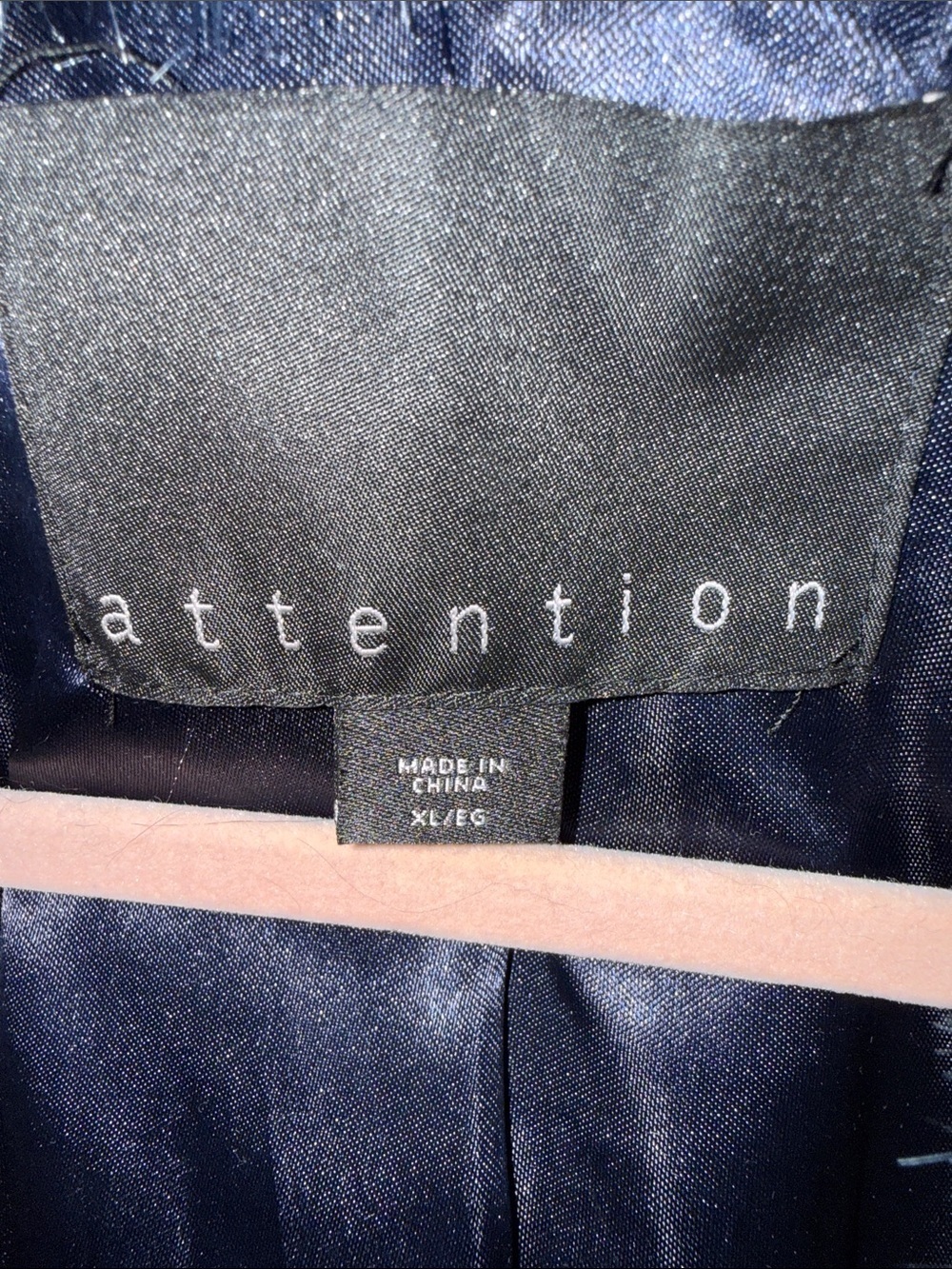 attention Deep Navy Faux Fur Vest - Picture 2 of 5
